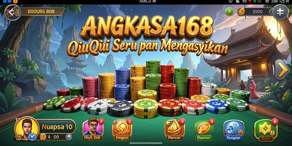 Tampilan gameplay mendebarkan dalam ANGKASA168.