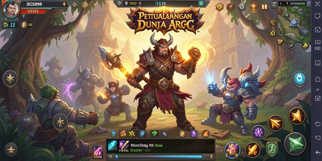Screenshot utama menampilkan aksi pertarungan dalam game ARPG yang mengasyikkan.
