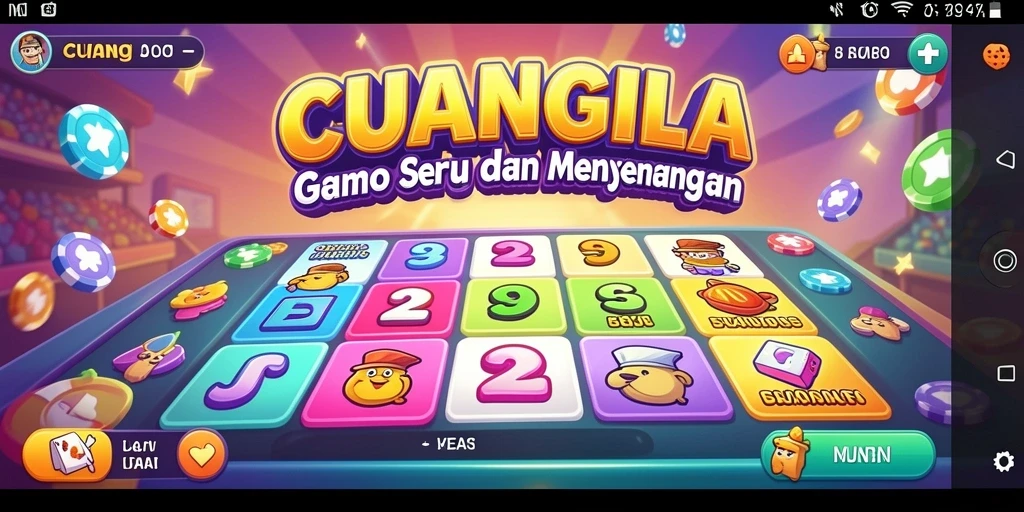 Tampilan gameplay seru di CUANGILA saat bermain Bingo.