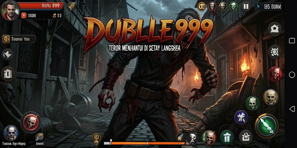 Gameplay <strong>DOUBLE999</strong> yang menegangkan dengan atmosfer menyeramkan.