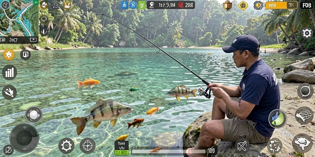 Gameplay menarik di F08 dengan pengalaman memancing yang luar biasa.