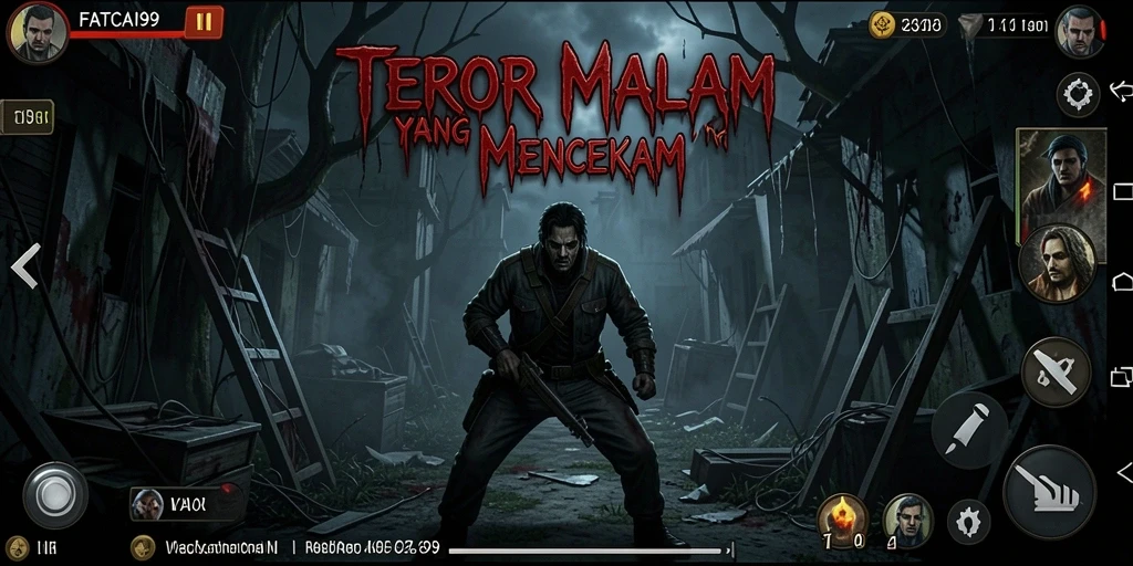 Screenshot FATCAI99 memperlihatkan momen menyeramkan dalam gameplay yang menegangkan.