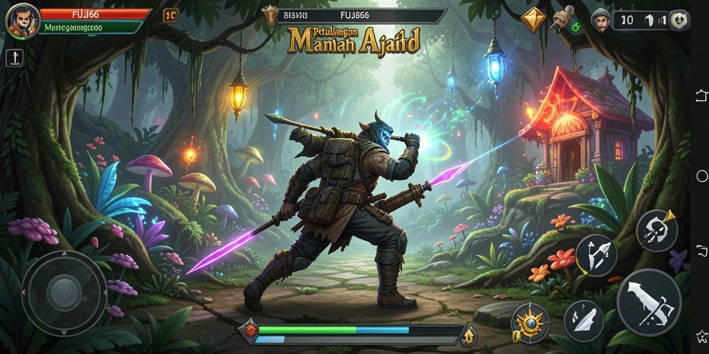 Tampilan gameplay seru di FUJI66 dengan aksi petualangan yang mendebarkan.