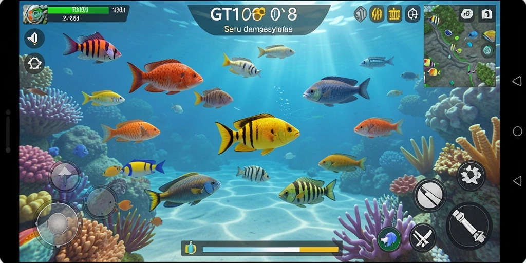 Gameplay seru Tembak Ikan di GT108 dengan grafis menarik.