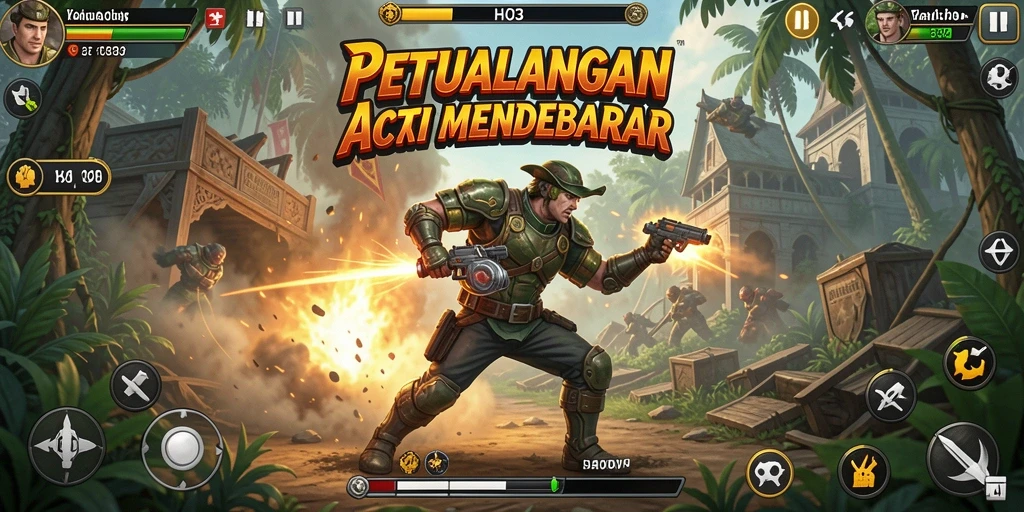 Tangkapan layar gameplay H03 yang penuh aksi dan tantangan.