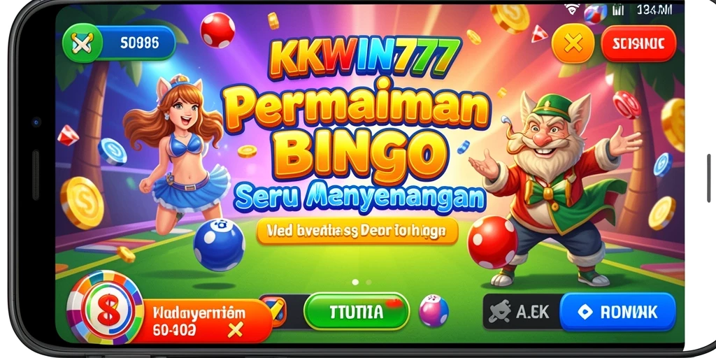 Tampilan gameplay menarik dari KKWIN777 yang membuat Bingo lebih seru.