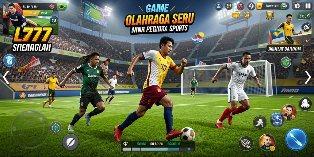 Menampilkan aksi seru dalam gameplay olahraga di L777.
