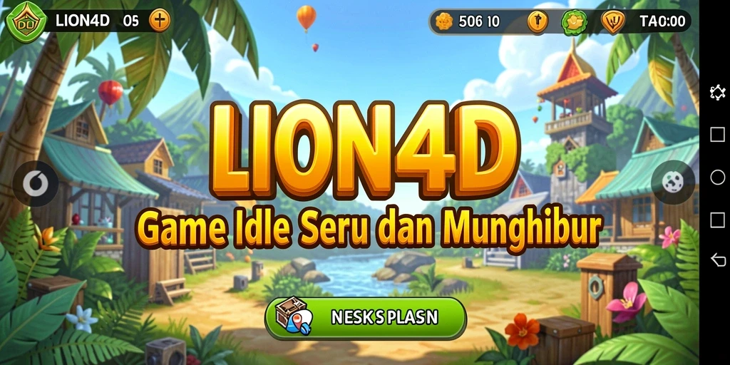 Screenshot LION4D menunjukkan aksi gameplay seru dalam genre Idle.