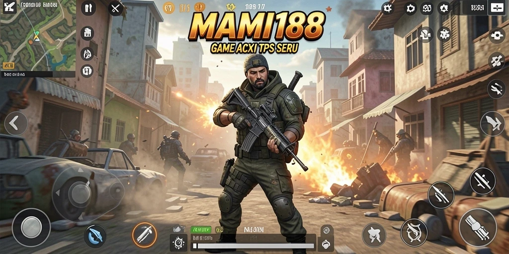 Screenshot utama MAMI188 menampilkan aksi gameplay TPS yang mendebarkan.