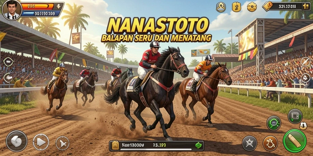 Gameplay Racing yang seru dan menantang di NANASTOTO.