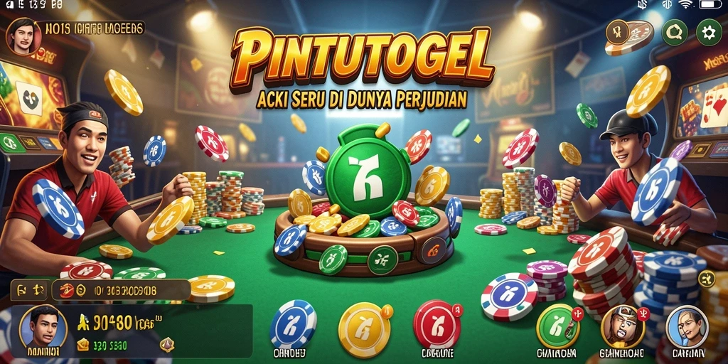Tampilan gameplay seru di PINTUTOGEL, menunjukkan aksi mendebarkan.
