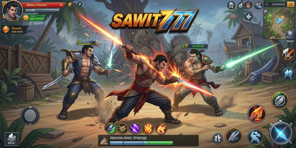 Tangkapan layar aksi mendebarkan dari gameplay SAWIT777.