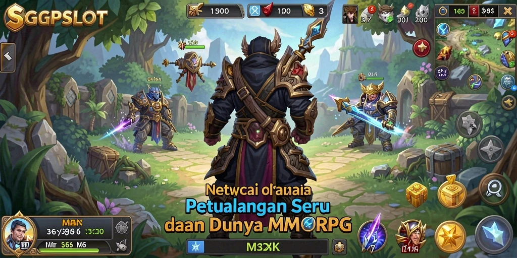 Gameplay seru di SGPSLOT saat pemain bertarung di dunia MMORPG.