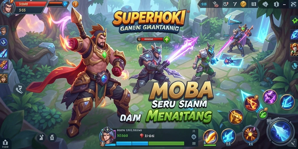 Gameplay dinamis dan seru dalam SUPERHOKI yang menarik perhatian.