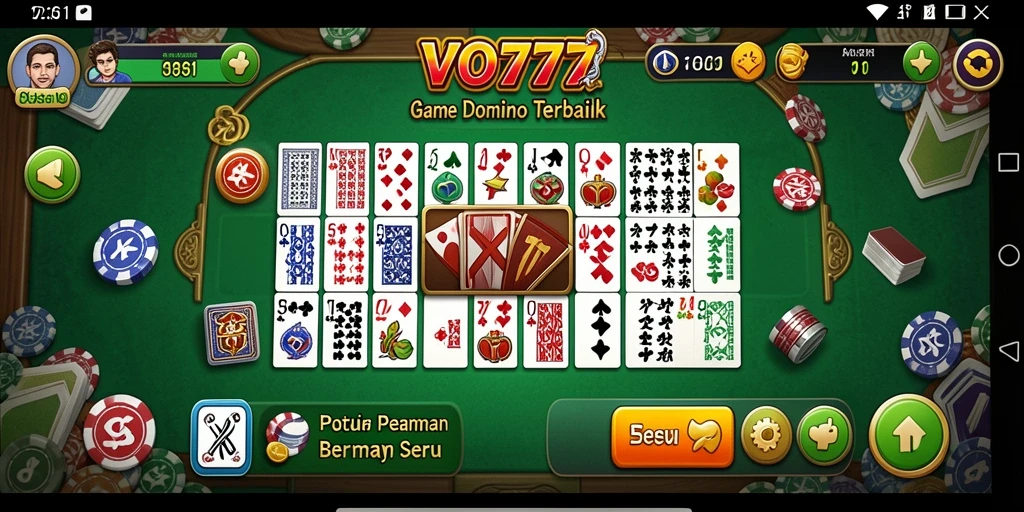 Screenshot dari gameplay seru VO777 yang menunjukkan pertarungan strategi Domino.